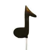 Black Music Note White or Milk Chocolate Lollipop Suckers 1.5oz